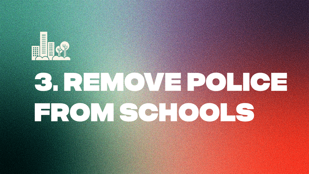 3. Remove Police from Schools